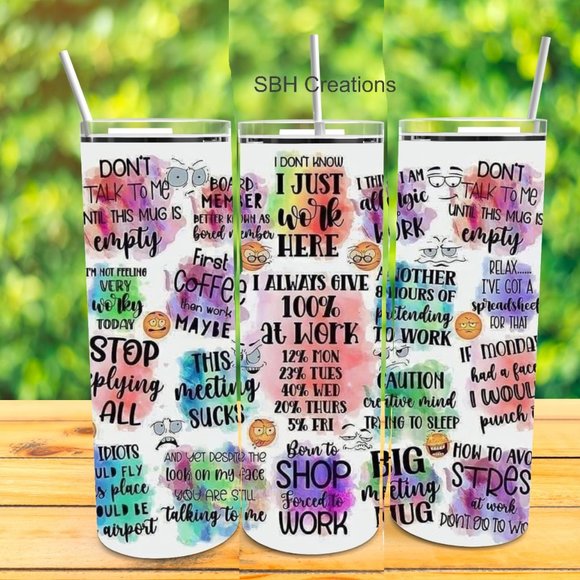 20 oz 100 percent at work insulated Tumbler - Picture 1 of 1